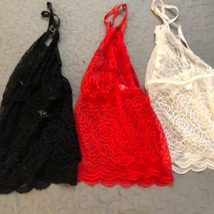 3 Lace Midi Bralette - Size M/L
